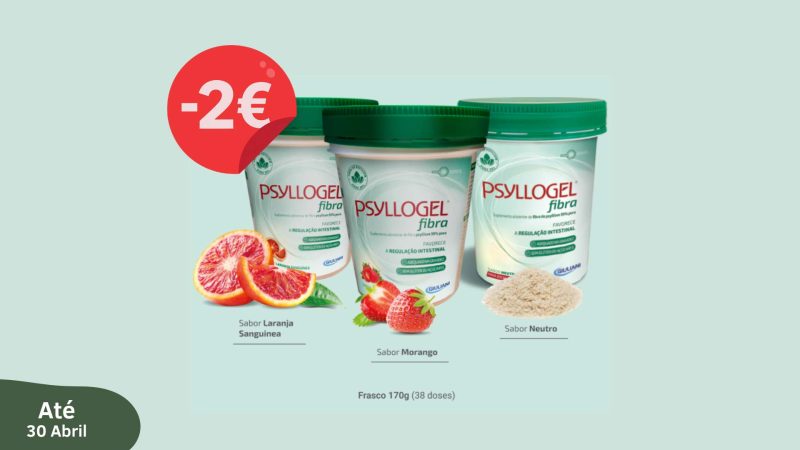 Psyllogel – Desconto 2 Euros em Embalagens 170g