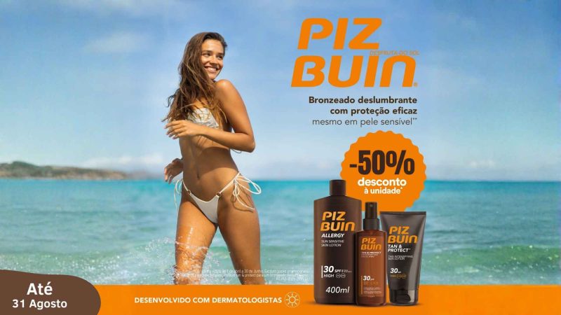 50% Desconto Piz Buin
